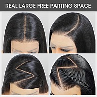 Tunfine 250 Density 13X65 Full Lace Front Wigs Human Hair24 Inch Straight Hd Lace Frontal Wigs Human Hair For Black Womenglu