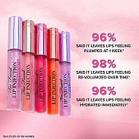 Too Faced Lip Injection Maximum Plump Extra Strength Lip Plumper Gloss 014 Fl Oz Cotton Candy Kisses