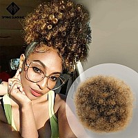 Glam21Usa Afro Puff Drawstring Ponytail Retro Kinky Curly Ponytail Wig Clip In Bun Hair Piece For Black Women Synthetic Hair Ext