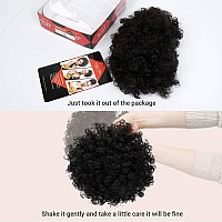 Glam21Usa Afro Puff Drawstring Ponytail Retro Kinky Curly Ponytail Wig Clip In Bun Hair Piece For Black Women Synthetic Hair Ext