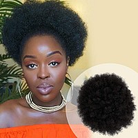 Glam21Usa Afro Puff Drawstring Ponytail Retro Kinky Curly Ponytail Wig Clip In Bun Hair Piece For Black Women Synthetic Hair Ext