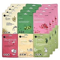 Celavi Kbeauty Skincare Essence Facial Face Mask Korea Skin Care Moisturizing B Set 4 Of Each