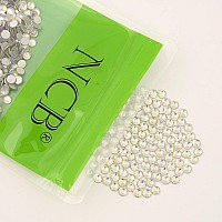 Ncb Nancybeads 3000Pcs Flatback Round Glass Nail Art Rhinestones Crystal For Diy Making Accessories Shoes Clothes Face Art Ba