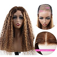 Bly Wear And Go Glueless Wigs Human Hair Pre Plucked Hd Transparent Pre Cut Lace Front Wigs Deep Wave Curly Hair 427 Ombre Ches