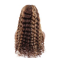 Bly Wear And Go Glueless Wigs Human Hair Pre Plucked Hd Transparent Pre Cut Lace Front Wigs Deep Wave Curly Hair 427 Ombre Ches