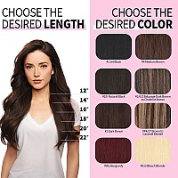 Befana Clip In Hair Extensions Real Human Hair16 Inch 7 Pcs 70G 1B Natural Black Hair Extensions Clip In Human Hairnatural So