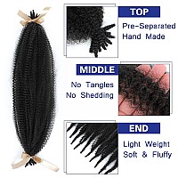 Springy Afro Twist Hair 24 Inches Preseparated Marley Twist Braiding Hair Spring Twist Hair Afro Twist Hair For Soft Locs Croch