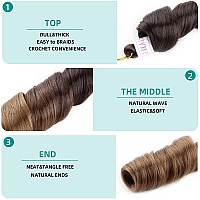 Mtmei Hair French Curly Braiding Hair For Box Braids 8 Packs 18 Inch 100Gpack Loose Wave Braiding Hair Crochet Spanish Curly Sp