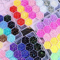 24 Gird Jelly Ab Crystals Rhinestones Resin Nail Beauty Diy Jewelry Accessories Rainbow Ab Resin Flatback Rhinestones Kit Jelly