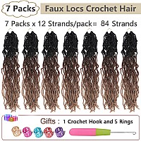 Ombre Faux Locs Crochet Hair Soft Locs 30 Inch 7 Packs Long Black Crochet Locs For Natural Butterfly Locs Crochet Hair For Women