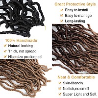 Ombre Faux Locs Crochet Hair Soft Locs 30 Inch 7 Packs Long Black Crochet Locs For Natural Butterfly Locs Crochet Hair For Women