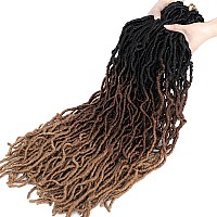 Ombre Faux Locs Crochet Hair Soft Locs 30 Inch 7 Packs Long Black Crochet Locs For Natural Butterfly Locs Crochet Hair For Women