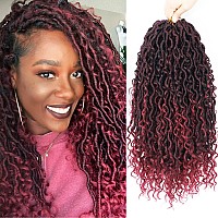 Goddess Locs Crochet Hair 14 Inch 7 Packs Faux Locs Crochet Hair Soft Crochet Locs Boho Locs Crochet Hair Synthetic Hippie Locs