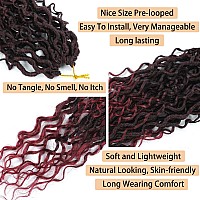 Goddess Locs Crochet Hair 14 Inch 7 Packs Faux Locs Crochet Hair Soft Crochet Locs Boho Locs Crochet Hair Synthetic Hippie Locs