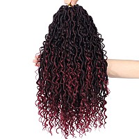 Goddess Locs Crochet Hair 14 Inch 7 Packs Faux Locs Crochet Hair Soft Crochet Locs Boho Locs Crochet Hair Synthetic Hippie Locs