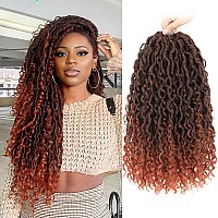 Forevery Faux Locs Crochet Hair 18 Inch Goddess Locs Crochet Hair 6 Packs Prelooped Crochet Hair For Black Women Crochet Locs W