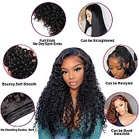 Human Hair Bundles Water Wave 3 Bundles 26 28 30 Inches 100 Unprocessed Brazilian Virgin Hair Bundles For Black Women 12A Curly