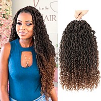 Forevery Goddess Locs Crochet Hair 18 Inch Faux Locs Crochet Hair 6Packs Crochet Hair For Black Women Pre Looped Crochet Locs Wi