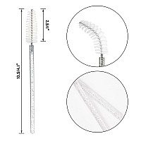 G2Plus 100Pcs Crystal Mascara Wands White Eyelash Mascara Applicator Disposable Spoolies Makeup Kits For Applying Mascara Las