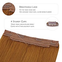 Wennalife Wire Hair Extensions Increase 50 Lifespan Real Human Hair 20 Inch 110G Auburn Ginger Remy Wire Hair Extensions Invi