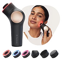 Theraface Led Handheld Percussive Facial Massage And Light Therapy Device Compact Electric Face And Skin Care Therapy Tool F