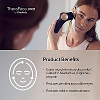 Theraface Led Handheld Percussive Facial Massage And Light Therapy Device Compact Electric Face And Skin Care Therapy Tool F