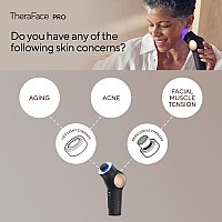 Theraface Led Handheld Percussive Facial Massage And Light Therapy Device Compact Electric Face And Skin Care Therapy Tool F