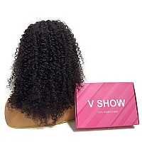 V Show Glueless Wigs Human Hair Pre Plucked Put Cut Kinky Curly Lace Front Wigs Human Hair Upgraded No Glue Wear Go Lace Closure