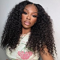 V Show Glueless Wigs Human Hair Pre Plucked Put Cut Kinky Curly Lace Front Wigs Human Hair Upgraded No Glue Wear Go Lace Closure