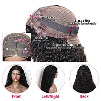 V Show Glueless Wigs Human Hair Pre Plucked Put Cut Kinky Curly Lace Front Wigs Human Hair Upgraded No Glue Wear Go Lace Closure