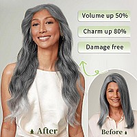 Kookastyle Invisible Wire Hair Extensions With Transparent Headband Adjustable Size 4 Secure Clips Long Wavy Secret Wire Hairpie