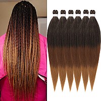 Braiding Hair Pre Stretched 16 Inch Ombre Braiding Hair Extensions Hot Water Setting Synthetic Hair Pre Stretched Crochet Braids