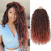 Forevery Faux Locs Crochet Hair 16 Inch Goddess Locs Crochet Hair 6 Packs Prelooped Crochet Hair For Black Women Crochet Locs W