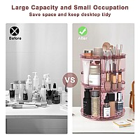 Rotating Makeup Organizer Diy 8 Adjustable Layers 360 Spinning Skincare Organizers Makeup Storage Carousel Tower With Brush Ho