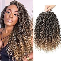 Forevery Goddess Locs Crochet Hair 16 Inch Faux Locs Crochet Hair 6 Packs Prelooped Crochet Hair For Black Women River Locs Cr