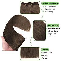 Hair Extensions Human Hair Clip In Medium Brown Real Human Hair 18 Inch 8Pcs 100 Remy Human Hair Long Soft Hair Like Your Own H