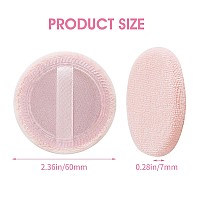 Sibba 12 Pcs Blush Loose Powder Puff Face Setting Body Makeup Soft Velour Sponge Beauty Blender Make Up Mini Portable Finger App