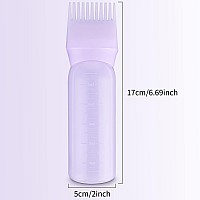 Root Comb Applicator Bottle 6 Oz Hair Oil Applicator Applicator Bottle For Hair Dye Bottle Applicator Brush With Graduated Scale