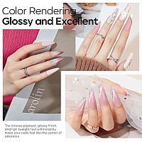 Modelones Acrylic Nail Kit Acrylic Nail Set With 4 Colors Acrylic Powder Monomer Acrylic Nail Liquid Rhinestone Glue Acrylic