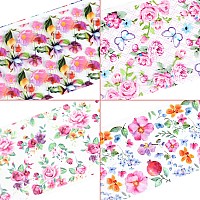 Flowers Nail Foil Transfer Stickers Nail Art Supplies 10 Flowers Patterns Nail Foils Designs Summer Floral Nail Art Decals For