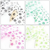 10 Sheets Snowflakes Nail Art Foils Stickers Holographic Christmas Nail Decals Winter Snowflake Nail Foil Transfer Sticker Ac