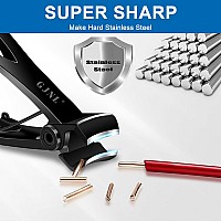 Nail Clippers For Men Thick Nails Birthday Day Gifts For Men Dad 16Mm Sharp Wide Jaw Opening Toenail Clippers For Seniors Thic