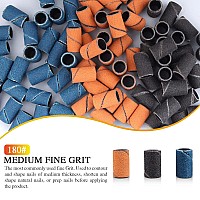 360 Pcs Sanding Bands For Nail Drill Professional Nail Drill Bits 4 Size Coarse Fine Drill Bits For Nails Set 80120180240 3