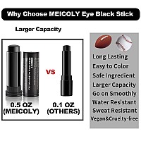 Meicoly 3Pcs Eye Black Stick For Sportseasy To Color Athletes Black Eyeblack Sporting Face Paint For Baseball Softball Footbal