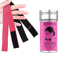 Hair Wax Stick With Lace Melting Band For Wigs And Edge Control Flyaway Slick Styling Wax 12 Pcs