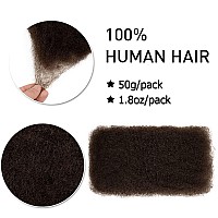 Fashion Idol Afro Kinkys Bulk Human Hair For Dreadlock Extensions Loc Repair Braiding Twist Afro Kinky Human Hair For Locs 1 Pac