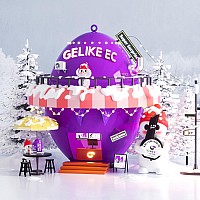 Gelike Ec Gel X Nail Kit 6 In 1 Milky White Uv Gel Glue 16Ml No Wipe Top Coat Gel 8Ml 528Pcs Short Square Nail Tips And Uv L