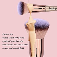 Daubigny Makeup Brushes Dualended Foundation Brush Concealer Brush Perfect For Any Look Premium Luxe Hair Rounded Taperd Flawle