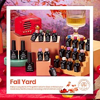 Beetles Gel Nail Polish Kit23 Pcs Blue Pink Green Brown Burgundy Purple Fall Gel Nail Polish Set Diy Home Gifts For Women Soak