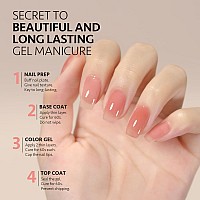 Gaoy Jelly Nude Gel Nail Polish 16Ml Sheer Pink Translucent Gel Polish Uv Light Cure For Nail Art Diy 1718 Fruit Jelly